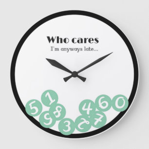 Who cares WALL CLOCK