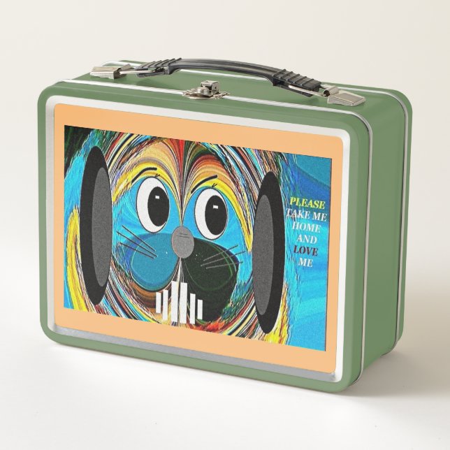 "Who Could Resist?" Metal Lunch Box (Front)