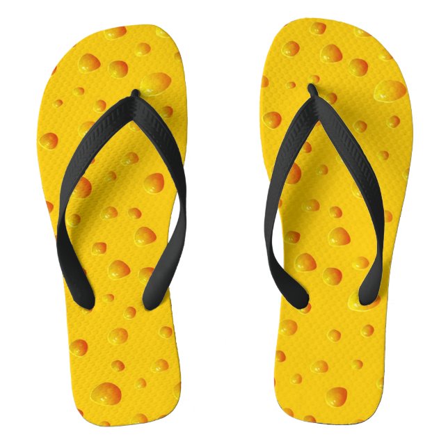 WHO CUT THE CHEESE! ~v.2~ Flip Flops (Footbed)