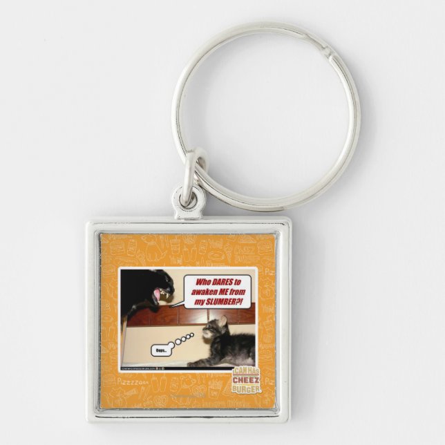 Who dares awaken me? key ring (Front)