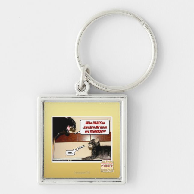 Who dares awaken me? key ring (Front)