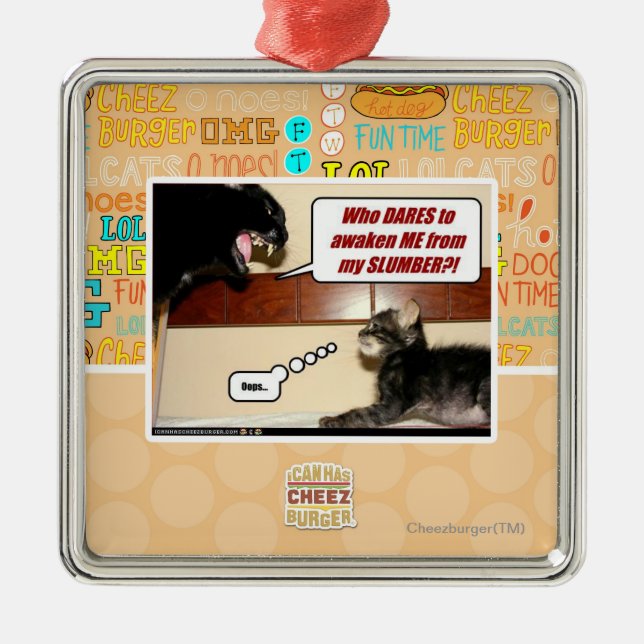 Who dares awaken me? metal tree decoration (Front)