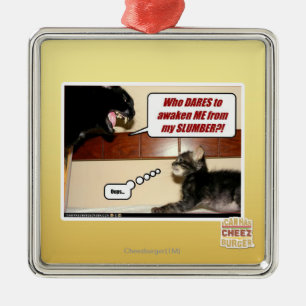 Who dares awaken me? metal tree decoration