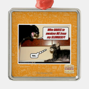 Who dares awaken me? metal tree decoration
