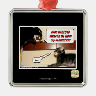 Who dares awaken me? metal tree decoration