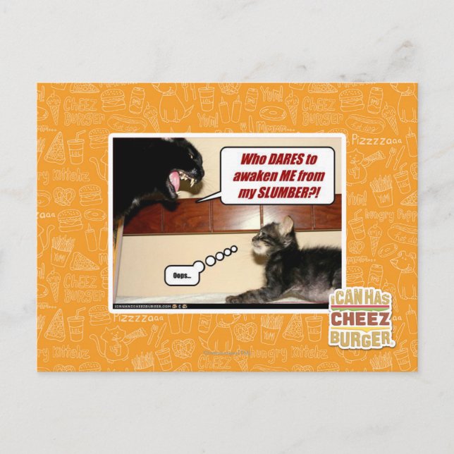 Who dares awaken me? postcard (Front)