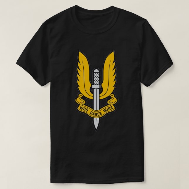 Who Dares Wins UK SAS T-Shirt (Design Front)