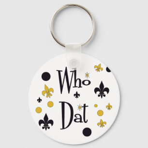 Who Dat t-shirts Key Ring