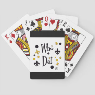 Who Dat t-shirts Playing Cards