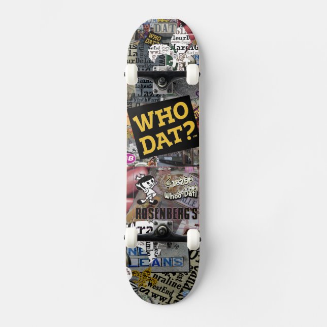 Who Dat t-shirts Skateboard (Front)