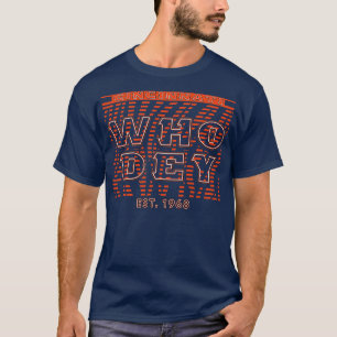 Who Dey Cincinnati Est1968 Vintage Style T-Shirt