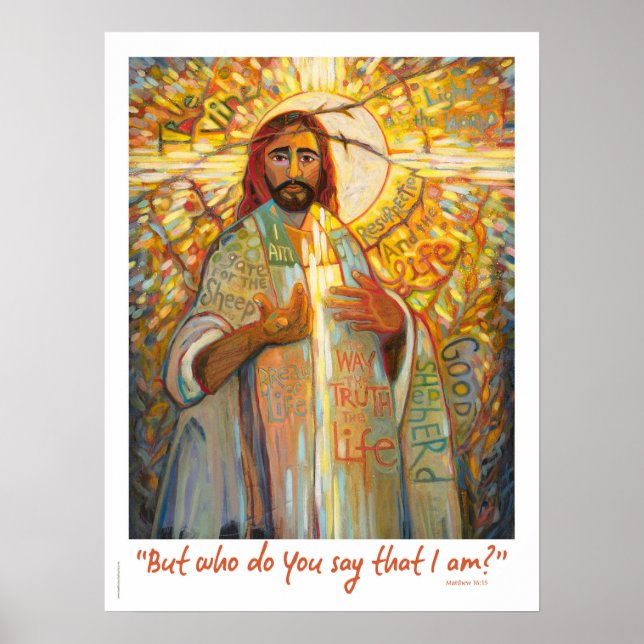 Who Do You Say That I Am, Jesus 18x24" Poster (Front)