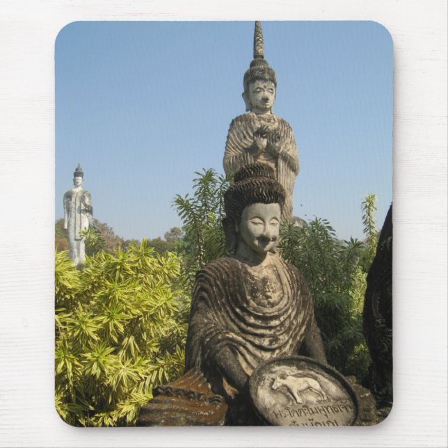 Who Do You Worship? Nong Khai, Isaan, Thailand Mouse Mat (Front)