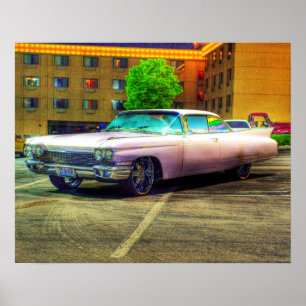 who doesnt love a pink Cadillac Poster