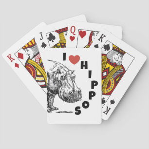 Who doesn't love hippos playing cards! playing cards