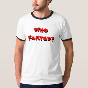 Who Farted (Black Ringer) T-Shirt