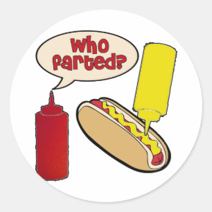 Who Farted? Classic Round Sticker