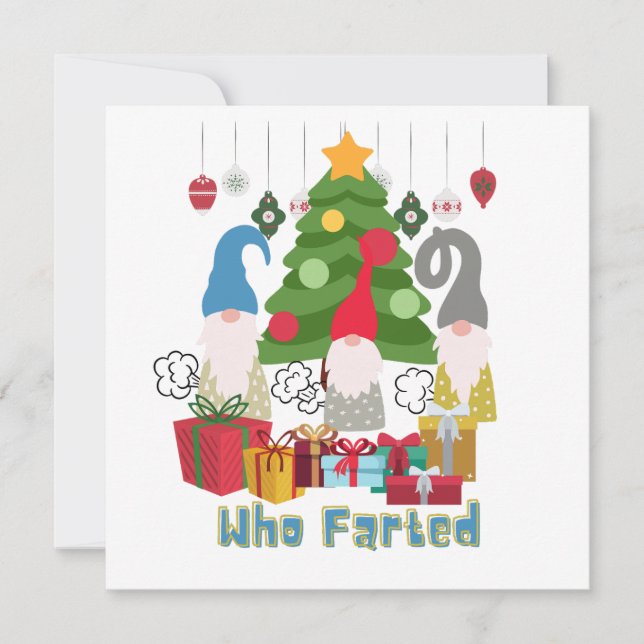 Who Farted Elves Card (Front)