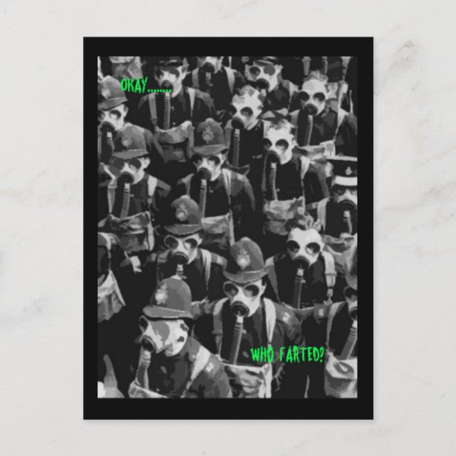 Who Farted Postcard (Front)