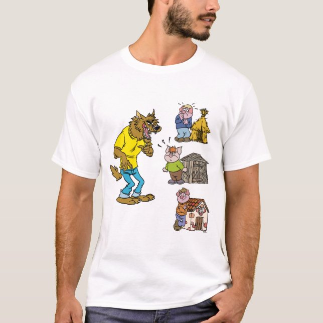 Who fears the Big Bully Wolf? Kids T-Shirt (Front)