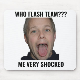 Who Flash Team Funny Gamer Mouse Pad