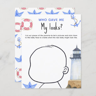 Who gave me My looks? baby shower game