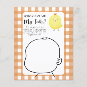 Who gave me my looks baby shower game