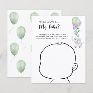Who gave me my looks baby shower game