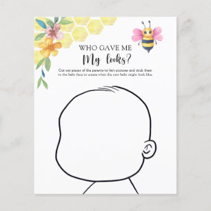 Who gave me my looks Bee baby shower game