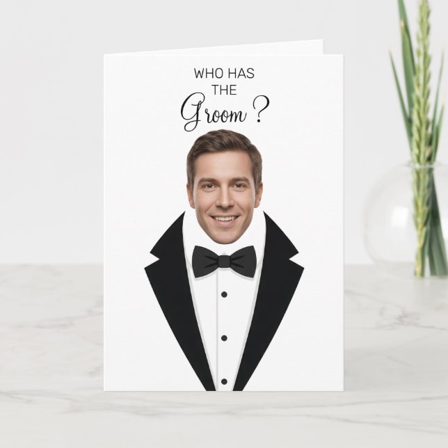 Who Has The Groom Scratch Off Game Bridal Shower T Card (Front)