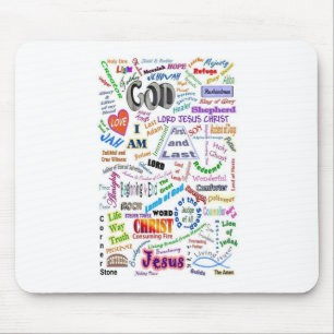 Who He Is...Names of God Mouse Mat