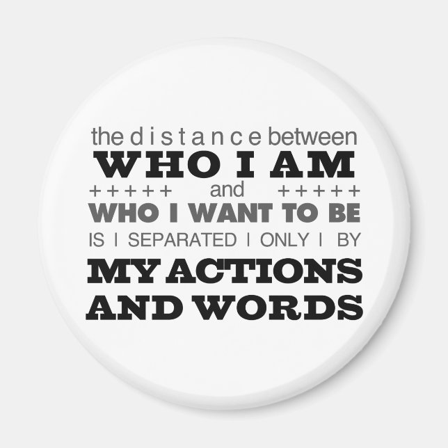 Who I Am Grey Magnet (Front)