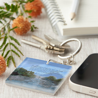 Who I am Today Inspirational Key Ring