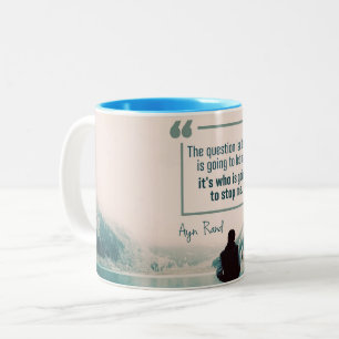 Who Is Going To Stop Me Two-Tone Coffee Mug