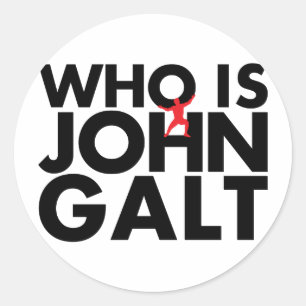 Who is John Galt Classic Round Sticker
