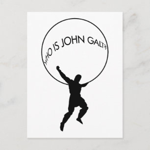 Who Is John Galt? postcard