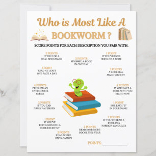 Who Is Most Like A Bookworm Game