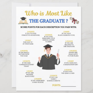 Who Is Most Like The Graduate Game