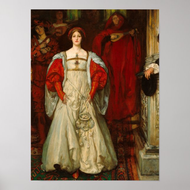 Who Is Sylvia, 1896-1900 by Edwin Austin Abbey Poster (Front)