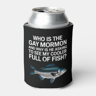 Who Is The Gay Mormon Funny LGBTQ Pride Fish Can Cooler