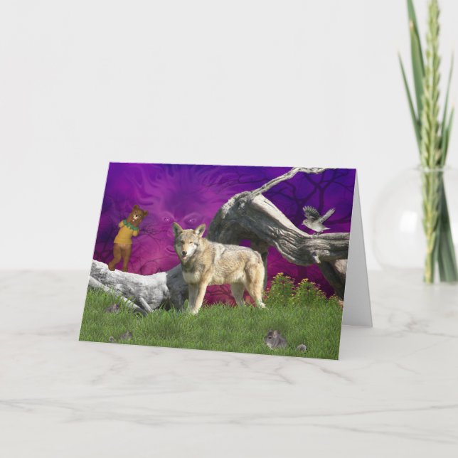 Who is Watching Whom Horizontal Greeting Card (Front)