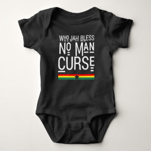Who Jah Bless No Man Curse Baby Bodysuit
