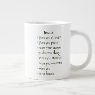 Who Jesus is Comforting Reminder Keepsake Gift Large Coffee Mug