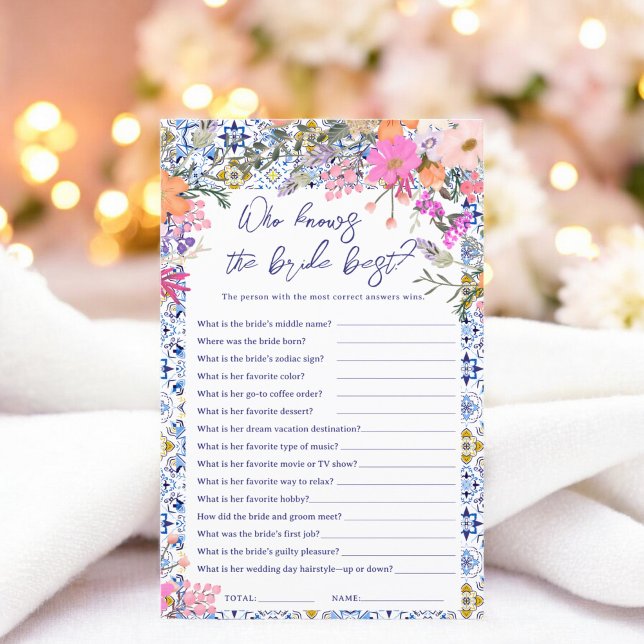 Who know the bride best italian bridal shower game (Who know the bride best italian bridal shower game)