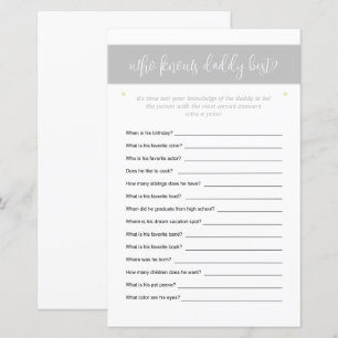 Who Knows Daddy Best Guessing Game Stars Modern