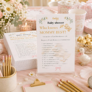Who Knows Mummy Best? Baby Shower Game