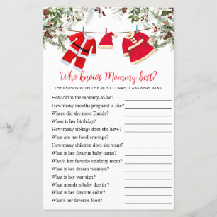 Who knows Mummy best Christmas Game