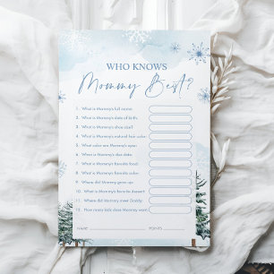 Who Knows Mummy Best Game Cards