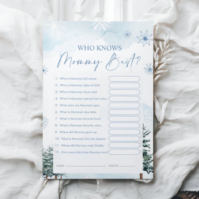 Who Knows Mummy Best Game Cards (Creator Uploaded)