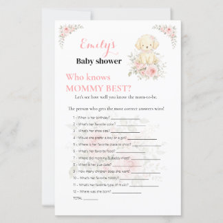 Who Knows Mummy Best? Golden Girl Baby Shower Game